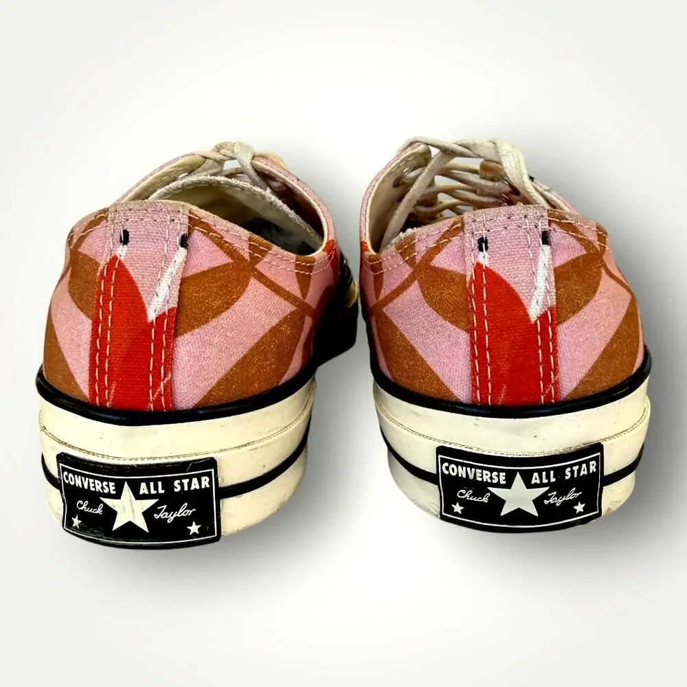 Converse Vintage Chuck Taylor Low Top Sneakers Womens 11 Floral Canvas Laced Up - Picture 4 of 11